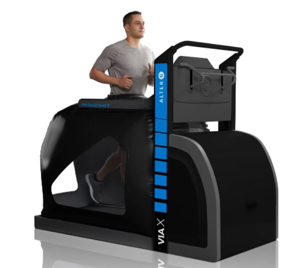 Anti gravity treadmill: alterg via